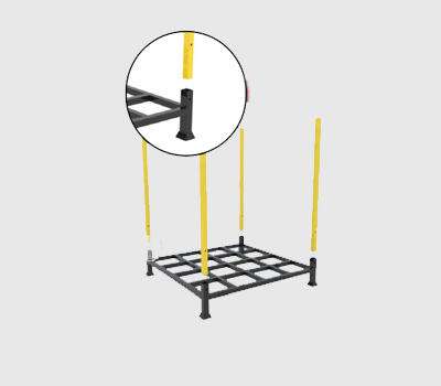 Load carrying capacities from 500 kg to 1500 kg